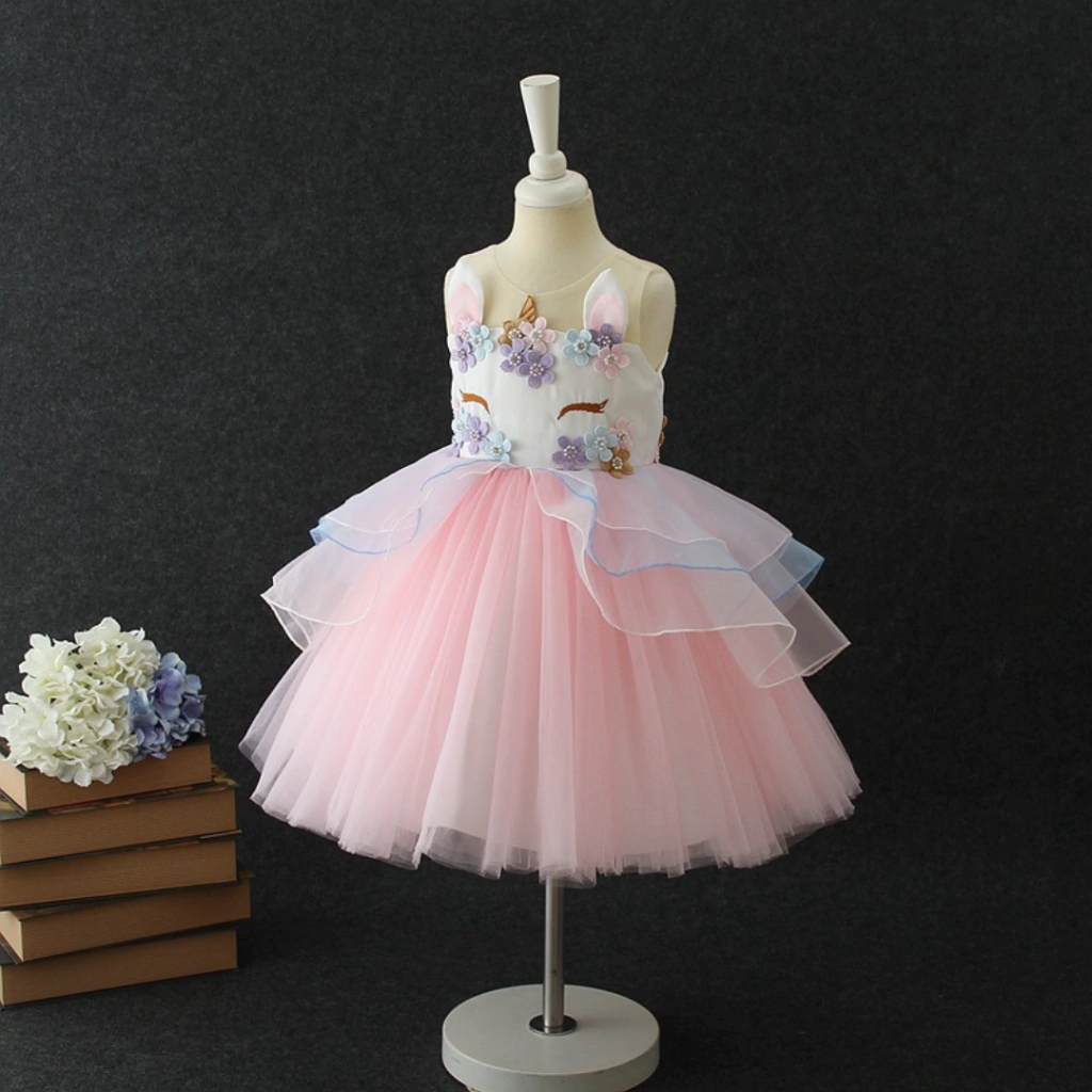 Vestido Delicado Unicornio Pastel