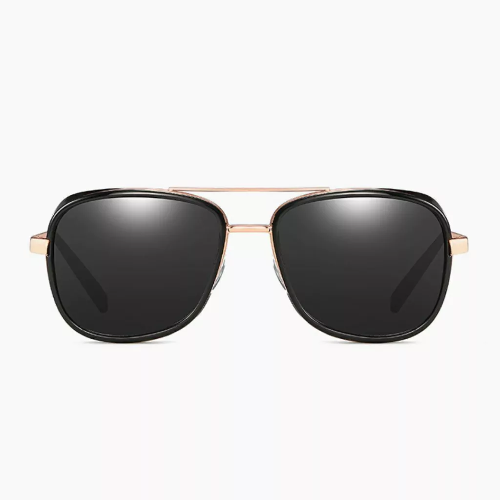 Gafas de sol Aviador Iron man Polarizadas Uv400 Negro