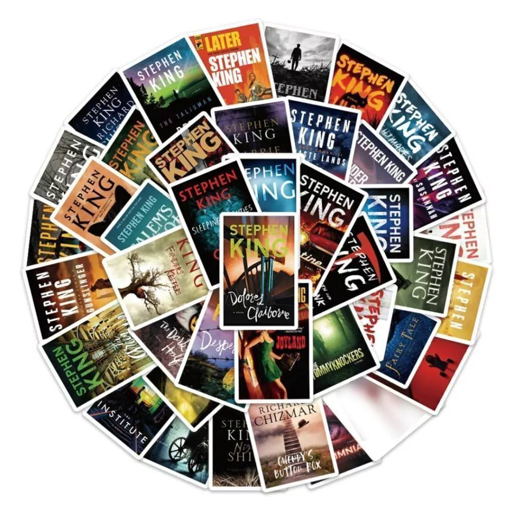 Calcomanías Paquete x50 Pegatinas de Vinilo a prueba de agua Stephen King Peliculas