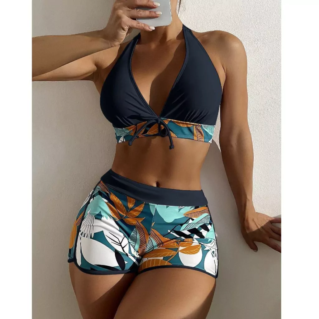 Vestido de baño Bikini Short Top Halter
