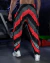 Babuchas FORCE Estilo Retro Diagonales Rojas en internet