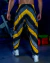 Babuchas FORCE Estilo Retro Diagonales Amarilllas - Muscul