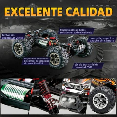 Auto Monster Truck 4x4 Brushless 52km/h Radio Control Remoto - Tienda Saw Dust