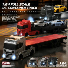 Camion Drift Con Trailer Container Auto Rc Control Remoto 1:64 - Tienda Saw Dust