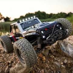 Auto Rc Jeep Radio Control 4x4 Brushless Alta Velocidad 4x4 Negro/rojo