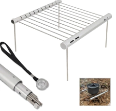 Mini Parrilla Portatil de Camping para Mochilero / Moto Viajero! - Tienda Saw Dust