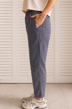 Pantalón NOT Gouna Gabardina Gris Azulado - comprar online