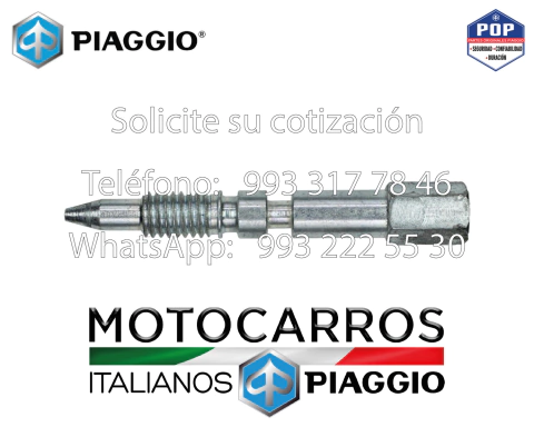 Piaggio Carburador Tornillo Drenado Cuba [1A010096]
