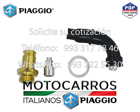 Piaggio Carburador Tapa y Guia Chicote Ahogador [1A011914] (kit)