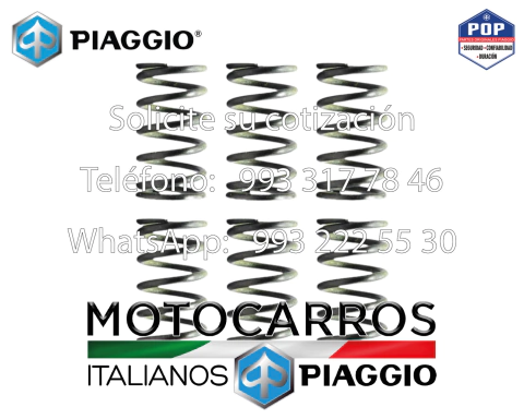 Piaggio Resortes Clutch [1A012156-KIT] (kit) (6 piezas)