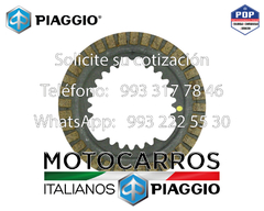 Piaggio Discos Impulsores Clutch [1A017156-KIT] (2 piezas) - Motocarros Italianos Piaggio