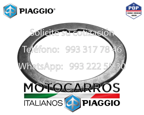 Piaggio Arandela Bloqueo Eje Secundario 2.0 mm [523014015]