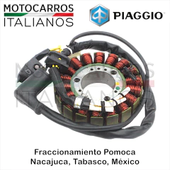 Imagen de Piaggio Estator Generador y Volante Magneto Completo [58295R] (kit)