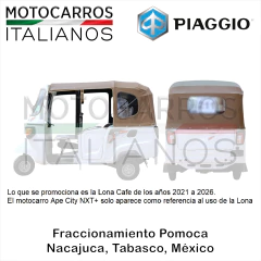 Piaggio Lona Cafe Completa [6B003926] [6B002960] (NXT+) en internet