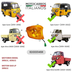Imagen de Piaggio Direccional Delantero Derecho Completo [6D000146R]