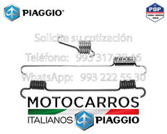 Piaggio Resortes Balatas Trasero Derecho [B003011-KIT] (kit) (3 piezas)