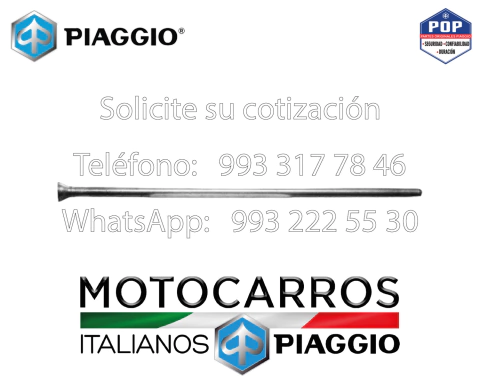 Piaggio Varillas Punterias Admision/Escape [E50007334] (kit) (BSII)