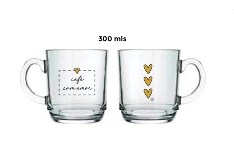 CANECA 300ml CAFE COM AMOR