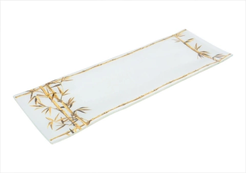TRAVESSA RETANGULAR GRANDE ORIENTAL BAMBU