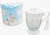 CANECA PORCELANA JARDIM FLORIDO AZUL 300ml - comprar online