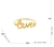 CJ 2 ANEIS P/GUARDANAPOS LOVE DOURADO