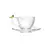 CONJUNTO 2 XÍCARAS COM PIRES CRISTAL 200ml BIRDS DOURADO - comprar online