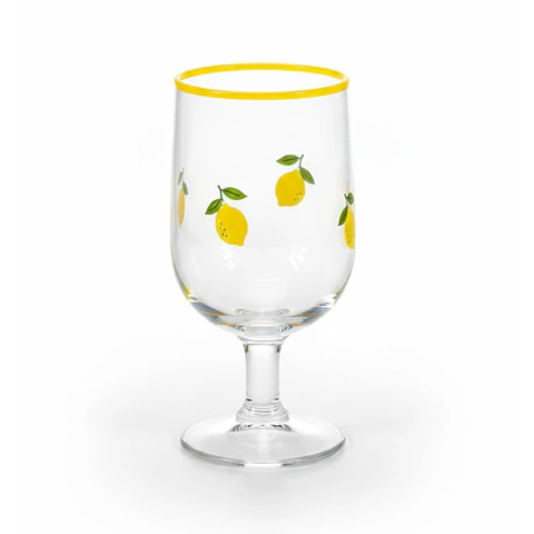 Taça para Vinho em Cristal 360ml Limão Siciliano