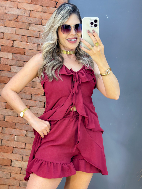 CONJUNTO BOHO BATA CAMADAS + SHORT_7015 - comprar online