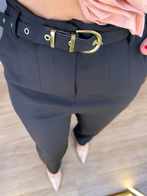 CALÇA PANTALONA RETA COM CINTO LANÇAMENTO_7222 - comprar online