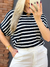 BLUSA AMPLA LISTRADA MODAL MANGA CURTA_7160