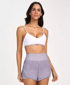 Top Alças Finas Elástico Personalizado AG - Branco - Pollyfit