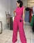 Cropped Belly Pink Decote Costas