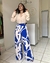 Calça Pantalona Faixa Estampada - comprar online