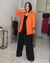 Maxi Blazer Alfaiataria Laranja na internet