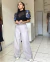 Calça Pantalona Alfaiataria Bege - Pérola Deusa: Loja de Roupas - Roupas, Look Trabalho, Moda Online