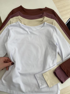 blusa poliamida gola redonda - Madelolla Store