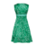 Vestido verde com estampa branca, modelo de fantasia adulta inspirado em Divertidamente 2.