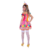 Modelo feminina usando fantasia de palhacinha adulta, com um vestido colorido e acessórios divertidos.