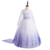 Vestido Elsa Frozen Infantil em tons de branco e azul, com mangas longas e detalhes brilhantes.
