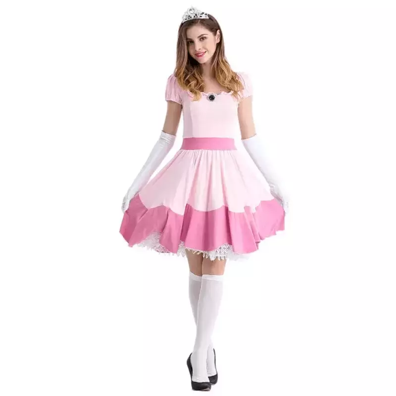 Vestido Curto Fantasia Peach Feminina