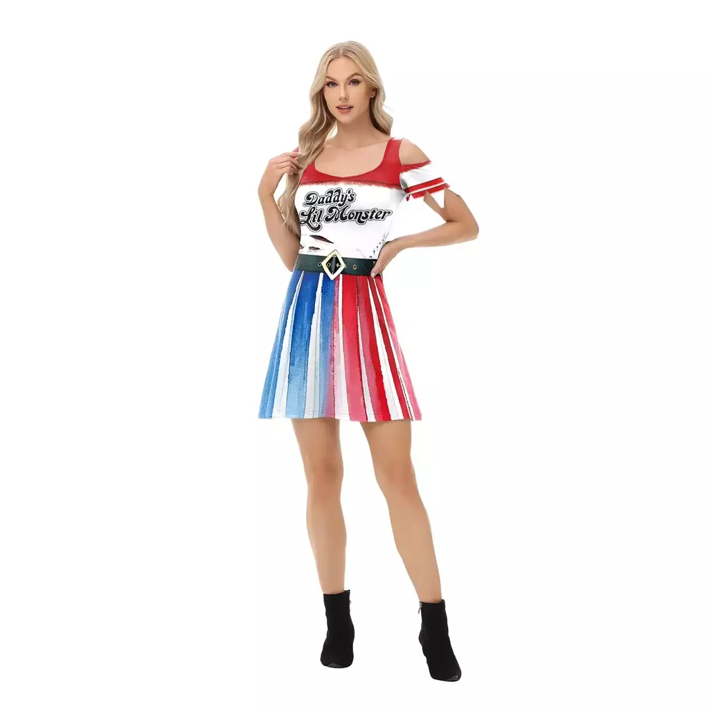 Fantasia Arlequina Feminina Adulto