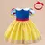 Fantasia Princesa Branca de Neve de Luxo para Bebês - Festivo Festas Loja Online de Fantasias Infantis e Adulto
