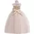 Vestido florido infantil com saia de tule e detalhes em renda, ideal para festas e bailes.
