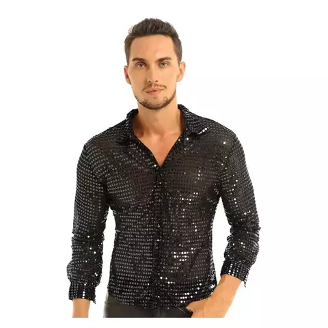 Camisa anos 70 e 80 Masculina Adulto - comprar online