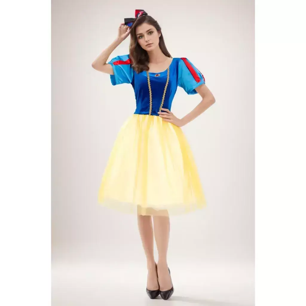 Fantasia de Branca de Neve Feminina Adulta