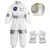 Fantasia Espacial Astronauta Infantil: Traje completo com macacão e detalhes realistas para pequenos exploradores do espaço. Perfeita para festas, apresentações escolares e aventuras intergalácticas!