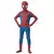 Fantasia infantil do Homem-Aranha clássica com macacão vermelho e azul estampado, acompanha máscara, ideal para festas, carnaval e brincadeiras.