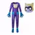 Fantasia infantil de super gatinhos com trajes coloridos e máscaras, ideal para festas e brincadeiras.