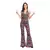 Roupa Hippie Paz e Amor Feminina Estampada com Flores: Visual vibrante com estampas florais, cores vivas e estilo boho. Ideal para festas temáticas dos anos 70, eventos retrô e looks cheios de liberdade.