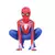 Fantasia infantil do Homem-Aranha clássica com macacão vermelho e azul estampado, acompanha máscara, ideal para festas, carnaval e brincadeiras.